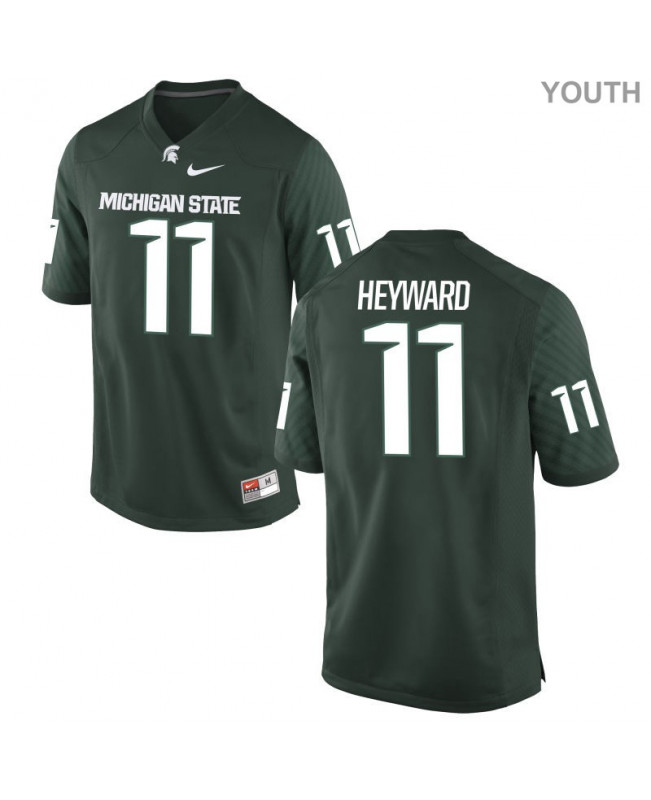 Youth Michigan State Spartans #11 Connor Heyward NCAA Nike Authentic Green College Stitched Football Jersey WP41N25RO